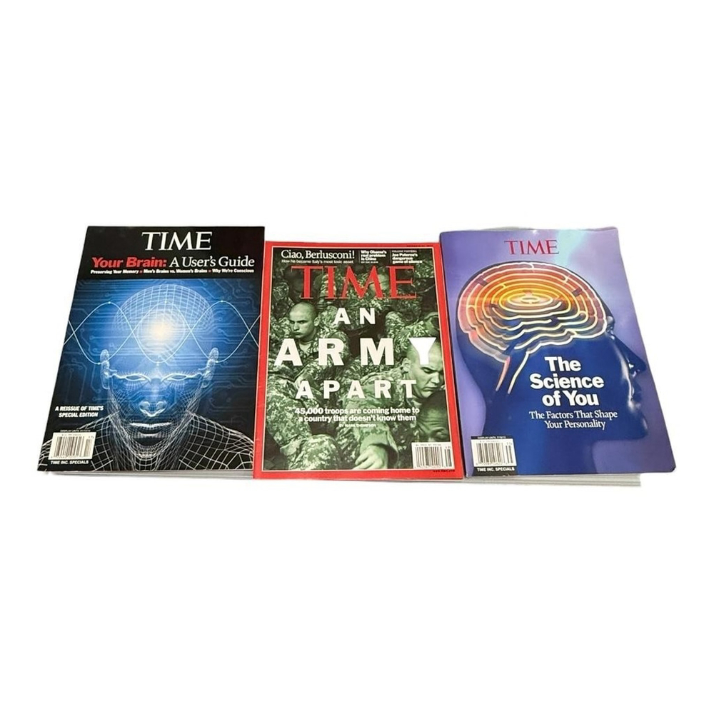 Time Magazine Lot 3 Your Brain Science Of You An Army Apart Softcover War